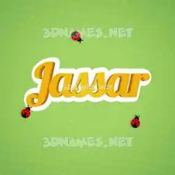 jassar in Ladybugs style - 3D name wallpaper