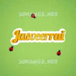 jasveerrai in Ladybugs style - 3D name wallpaper