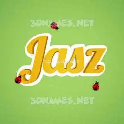 jasz in Ladybugs style - 3D name wallpaper