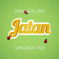 jatan in Ladybugs style - 3D name wallpaper