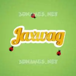 jaxwag in Ladybugs style - 3D name wallpaper