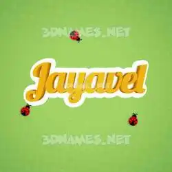 jayavel in Ladybugs style - 3D name wallpaper