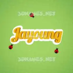 jayoung in Ladybugs style - 3D name wallpaper