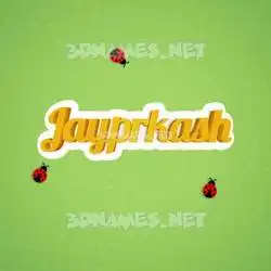 jayprkash in Ladybugs style - 3D name wallpaper
