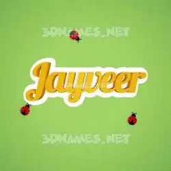 jayveer in Ladybugs style - 3D name wallpaper