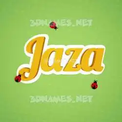 jaza in Ladybugs style - 3D name wallpaper