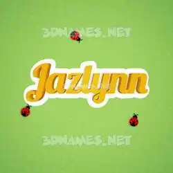 jazlynn in Ladybugs style - 3D name wallpaper