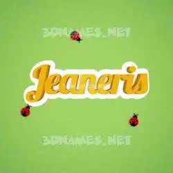 jeaneris in Ladybugs style - 3D name wallpaper