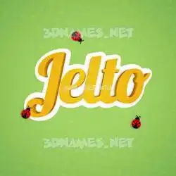 jelto in Ladybugs style - 3D name wallpaper