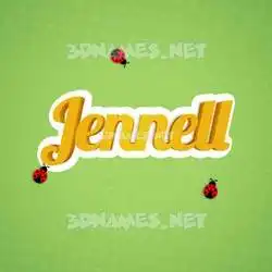 jennell in Ladybugs style - 3D name wallpaper