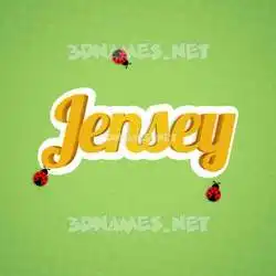 jensey in Ladybugs style - 3D name wallpaper