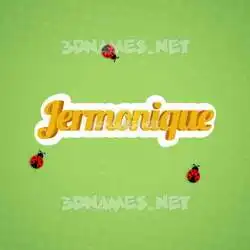 jermonique in Ladybugs style - 3D name wallpaper
