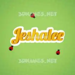 jeshalee in Ladybugs style - 3D name wallpaper