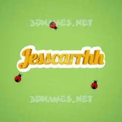 jesscarrhh in Ladybugs style - 3D name wallpaper