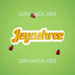jeyashree in Ladybugs style - 3D name wallpaper