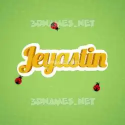 jeyastin in Ladybugs style - 3D name wallpaper