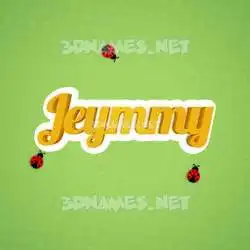 jeymmy in Ladybugs style - 3D name wallpaper