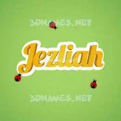 jezliah in Ladybugs style - 3D name wallpaper