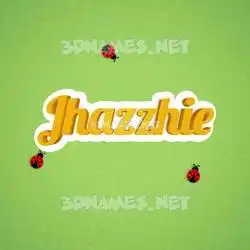 jhazzhie in Ladybugs style - 3D name wallpaper