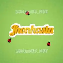 jhonhasta in Ladybugs style - 3D name wallpaper