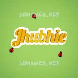 jhubhie in Ladybugs style - 3D name wallpaper