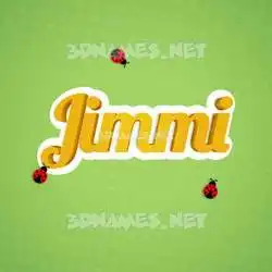 jimmi in Ladybugs style - 3D name wallpaper