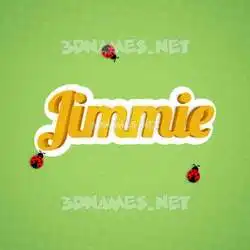 jimmie in Ladybugs style - 3D name wallpaper