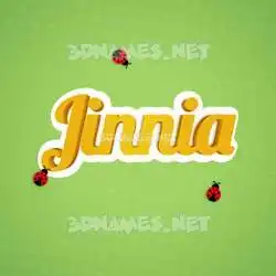 jinnia in Ladybugs style - 3D name wallpaper