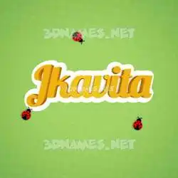 jkavita in Ladybugs style - 3D name wallpaper