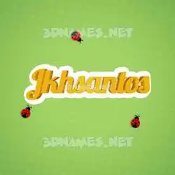 jkhsantos in Ladybugs style - 3D name wallpaper