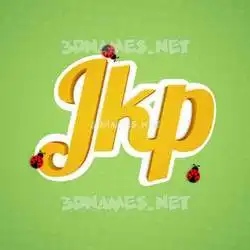 jkp in Ladybugs style - 3D name wallpaper