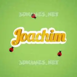 joachim in Ladybugs style - 3D name wallpaper