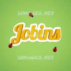 jobins in Ladybugs style - 3D name wallpaper