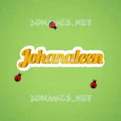 johanaleen in Ladybugs style - 3D name wallpaper