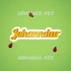 johanndar in Ladybugs style - 3D name wallpaper