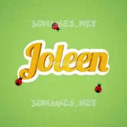 joleen in Ladybugs style - 3D name wallpaper