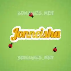 jonneisha in Ladybugs style - 3D name wallpaper
