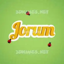 jorum in Ladybugs style - 3D name wallpaper