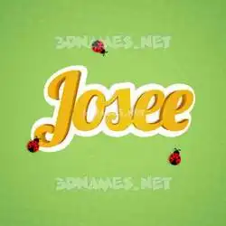 josee in Ladybugs style - 3D name wallpaper