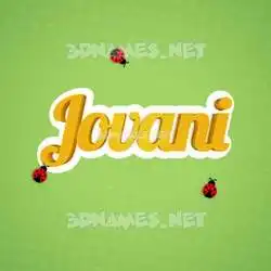 jovani in Ladybugs style - 3D name wallpaper