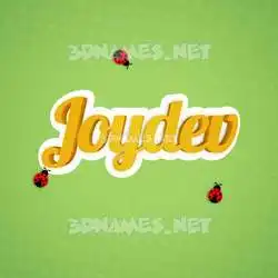 joydev in Ladybugs style - 3D name wallpaper