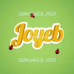 joyeb in Ladybugs style - 3D name wallpaper