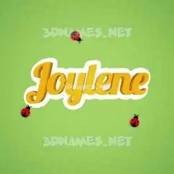 joylene in Ladybugs style - 3D name wallpaper