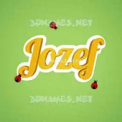 jozef in Ladybugs style - 3D name wallpaper