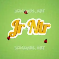 jr ntr in Ladybugs style - 3D name wallpaper