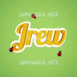 jrew in Ladybugs style - 3D name wallpaper