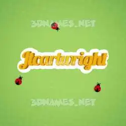 jtcartwright in Ladybugs style - 3D name wallpaper
