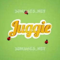 juggie in Ladybugs style - 3D name wallpaper