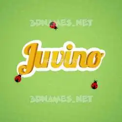 juvino in Ladybugs style - 3D name wallpaper