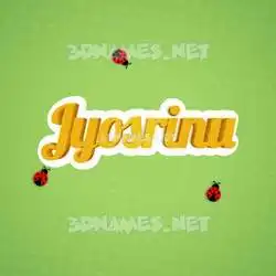jyosrinu in Ladybugs style - 3D name wallpaper